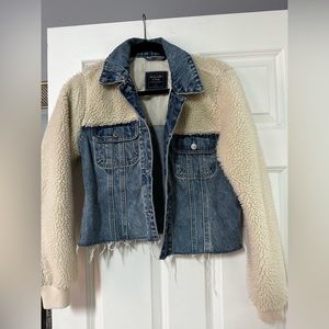 Abercrombie & Fitch Sherpa Jean Jacket